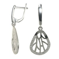 Серебряные серьги юм-20236