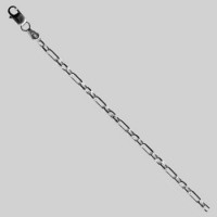 Серебряная цепь Фигаро-якорь 55см 24080