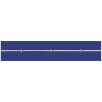 Срібний ланцюжок з кулькою 50см 34009ш