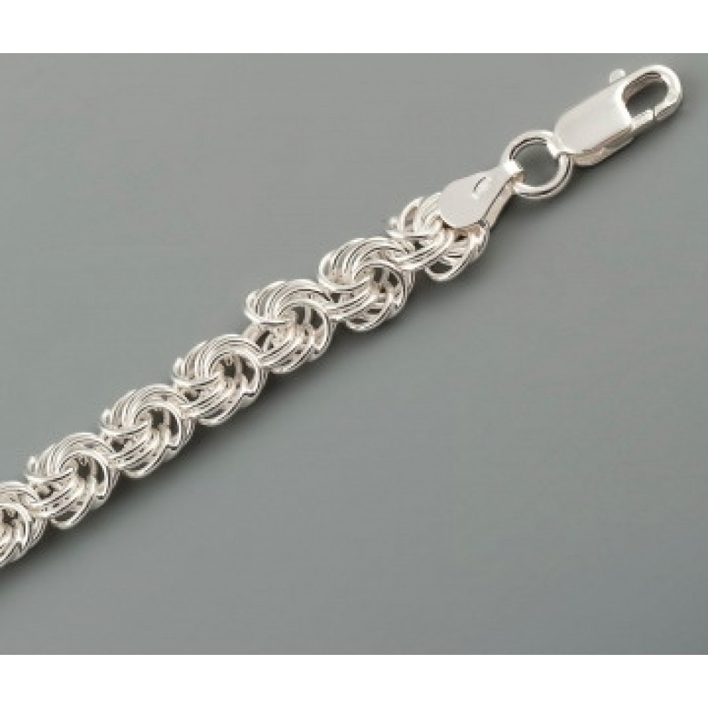 Серебряная цепочка Розочка 60см