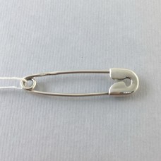 Серебряная булавка классическая БР-6100069