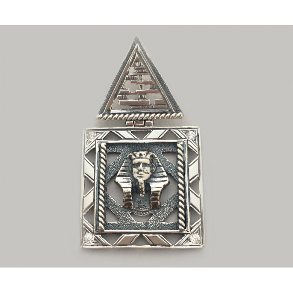 Серебряный кулон египетский Осирис БР-1005831