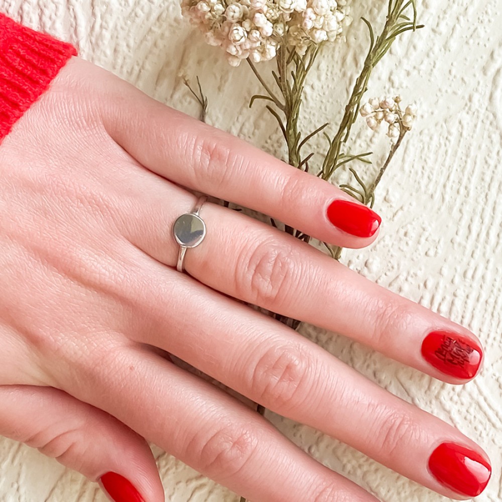 Срібна каблучка без вставок ЛЗ-10040