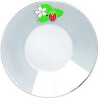 Серебряная тарелка "Клубничка" ХЮ-080500