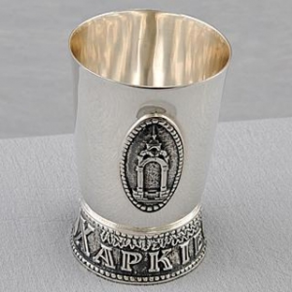 Стопка из серебра 925 Зеркальная струя. Харьков ХЮ-080664