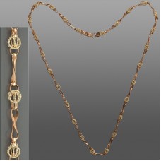 Золотая цепочка Орех с восьмеркой 50см 1095