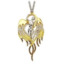 Золотая подвеска "Лебедь" аг-1.4.0806