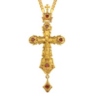 Крест "Наградной" серебряный в позолоте с цепью 2.10.0001П1П