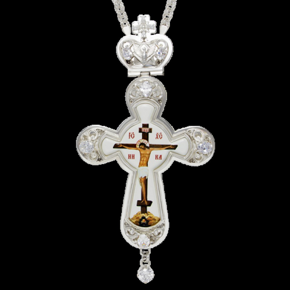 Крест латунный со вставками 2.10.0121Л-21Л