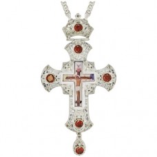 Крест наперсный латунный со вставками 2.10.0153Л-21Л