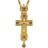 Крест наперсный латунный в позолоте 2.10.0157ЛП-21ЛП