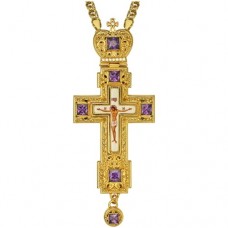 Крест наперсный латунный в позолоте 2.10.0157ЛП-21ЛП