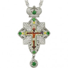 Крест наперсный латунный с украшениями 2.10.0160Л-21Л