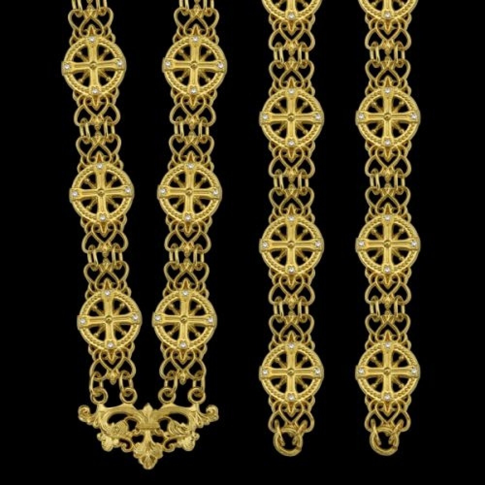 Цепь латунная в позолоте аг-2.7.0250ЛП