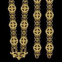 Цепь латунная в позолоте аг-2.7.0250ЛП