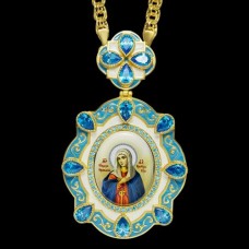 Панагия латунная в позолоте с цепью аг-2.7.0311ЛП-21ЛП