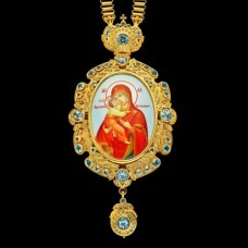 Панагия серебряная с цепью аг-2.7.0326НП26П