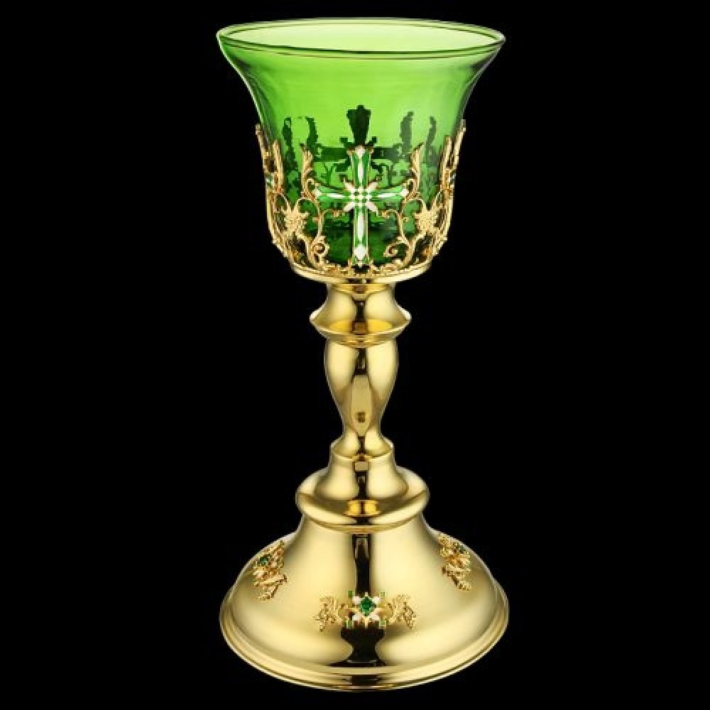 Лампада настольная латунная в позолоте аг-2.7.0363ЛП