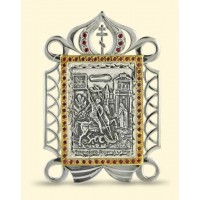 Срібна ікона Святий великомученик Георгій Побідоносець АГ-2.76.0006