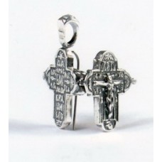 Серебряный крест-мощевик ст-26