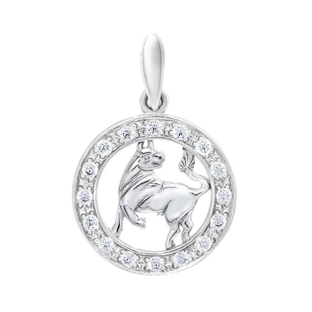 Серебряный подвес Телец ЮМ-3084-2
