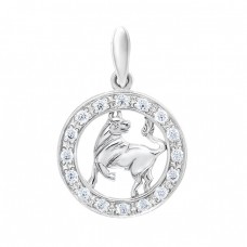 Серебряный подвес "Телец" ЮМ-3084-2