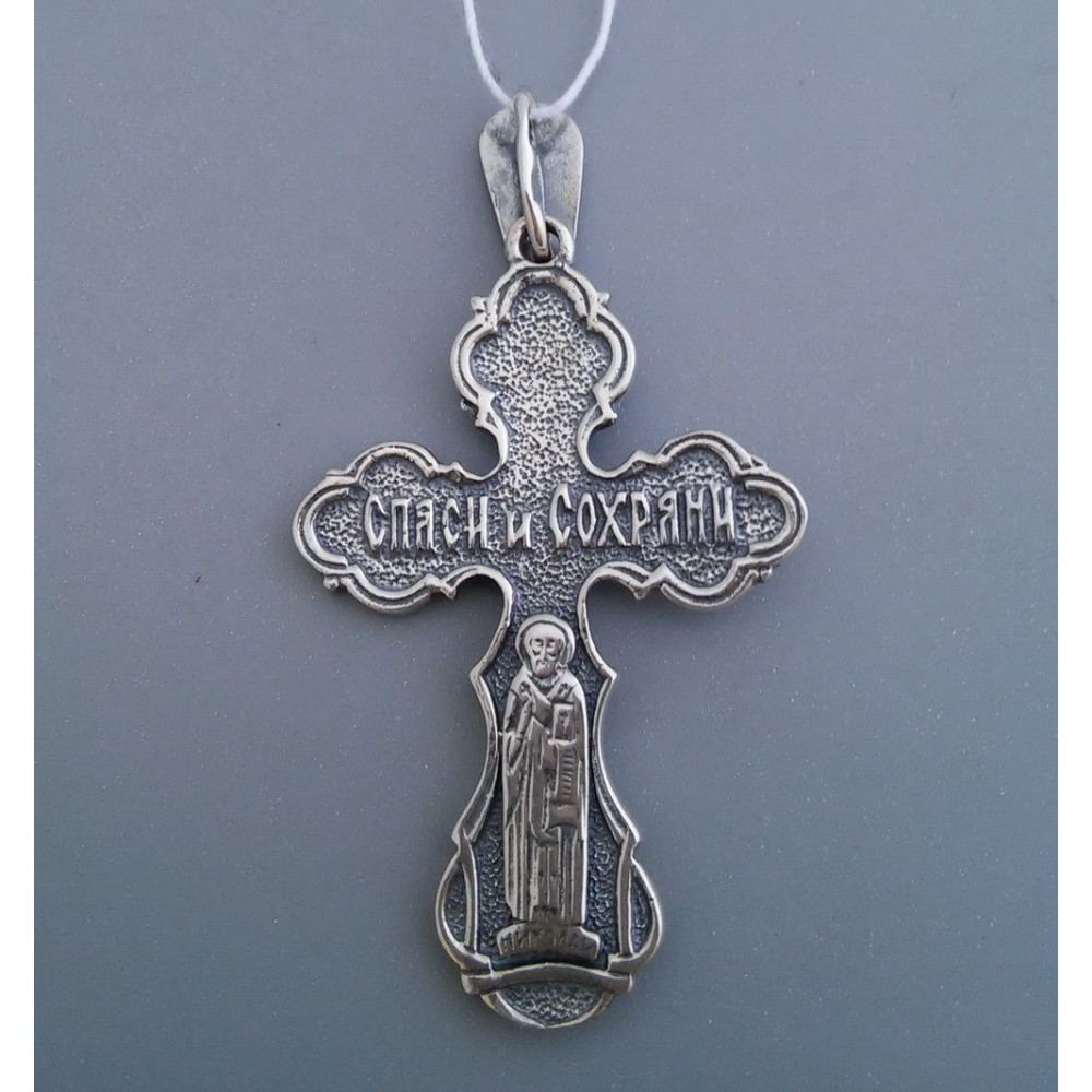 Серебряный крест бр-3100008