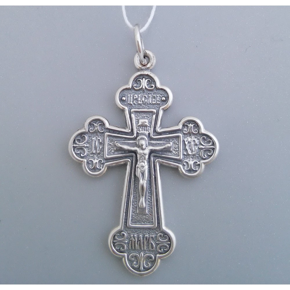 Срібний хрестик бр-3100425