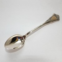 Серебряная чайная ложка с золотой накладкой ДК-061