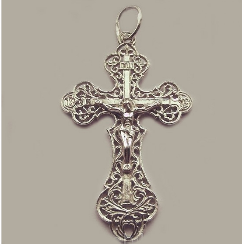 Серебряный крест стп-78