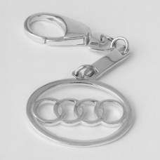 Серебряный брелок "Audi" (Ауди) 8088