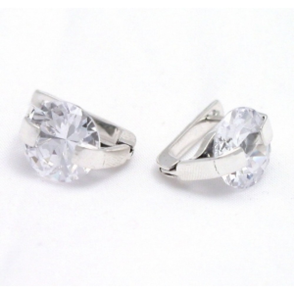 Серебряные серьги с камнями "Анкара" бр-1110925