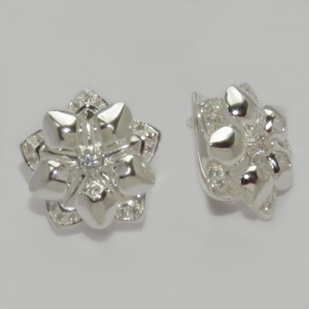 Серебряные серьги бр-11405