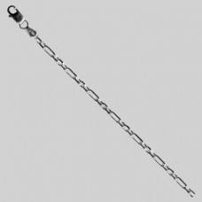 Серебряная цепь Фігаро-якорь 60см 2408060