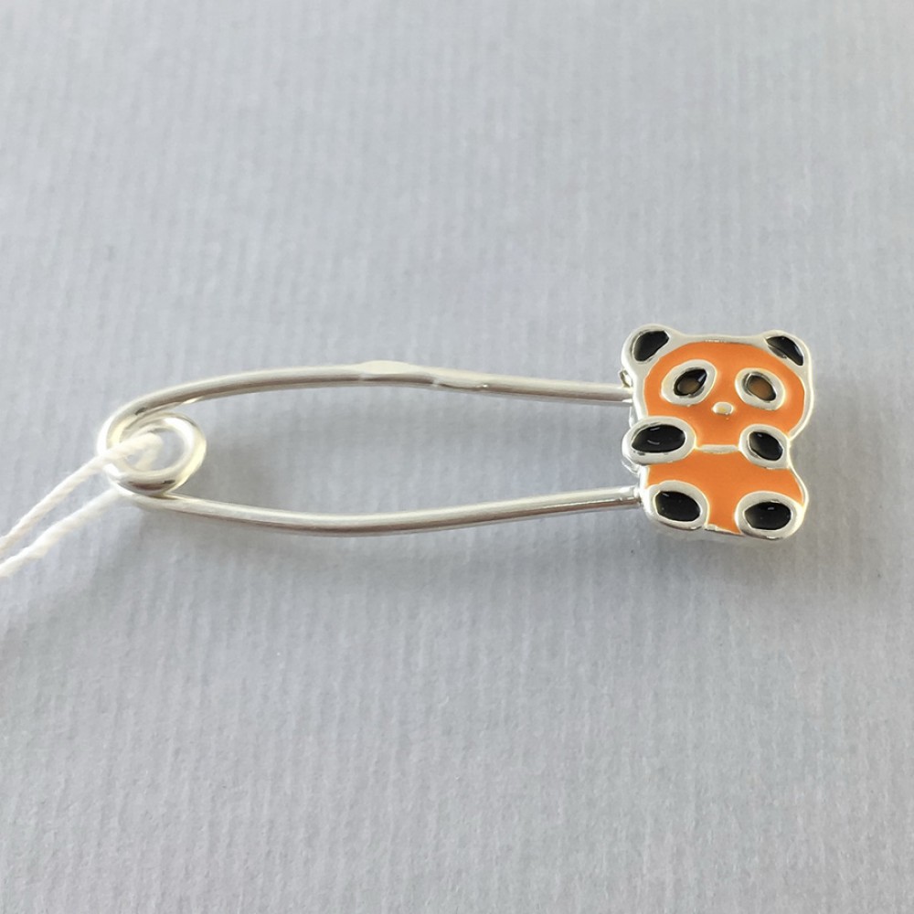 Срібна булавка для дитини Мишка БР-6100065