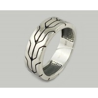 Серебряное кольцо без камней ЛЗ-1569