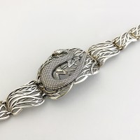Срібний браслет Ящірка жіночий БР-0038851