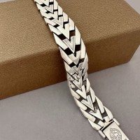 Срібний стильний браслет Вовк 2 БР-0082251