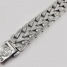 Серебряный браслет мужской Волк БР-0089251