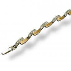 Серебряный браслет с золотыми накладками Элара БР-11041251