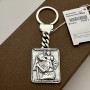 Серебряный брелок автомобильный Святой Христофор БР-0007881