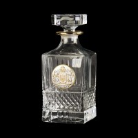 Набір кришталевий для віскі Козаки графин і 6 келихів ІТ-1322