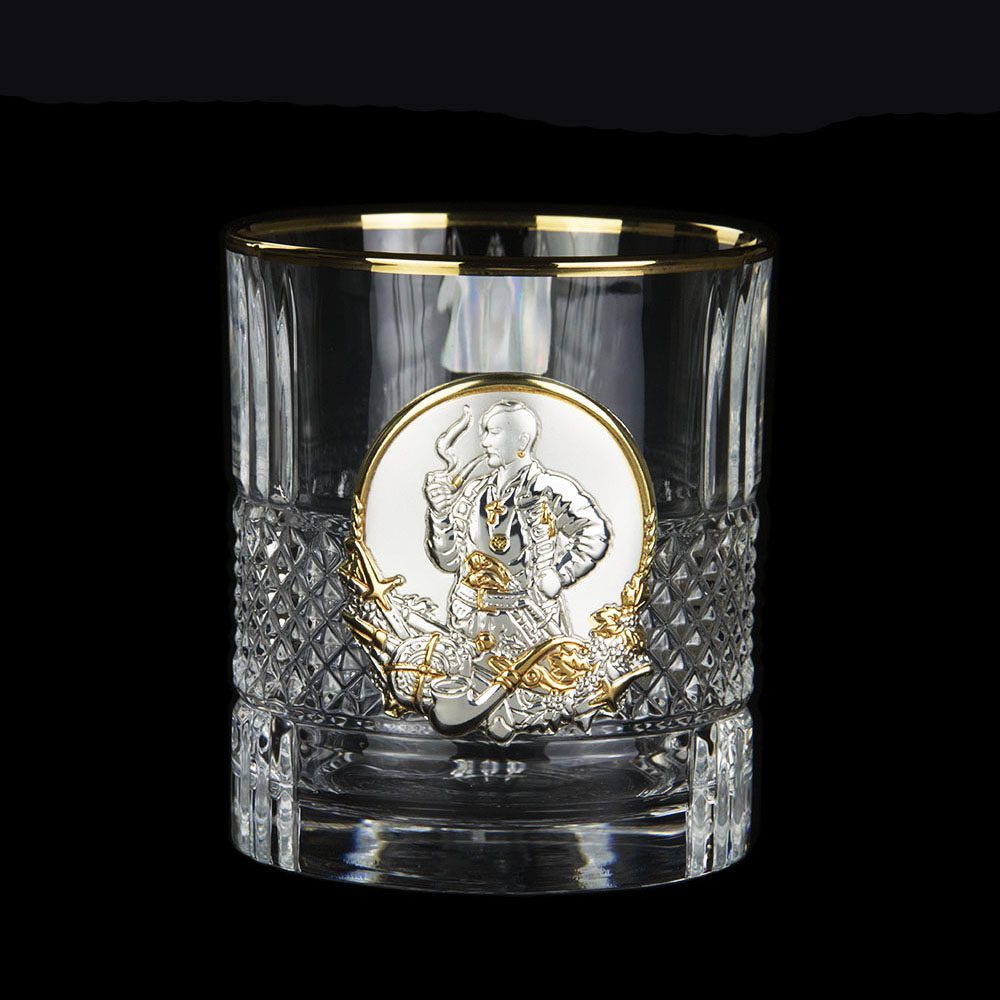 Набор хрустальный для виски Казаки графин и 6 бокалов ИТ-1322