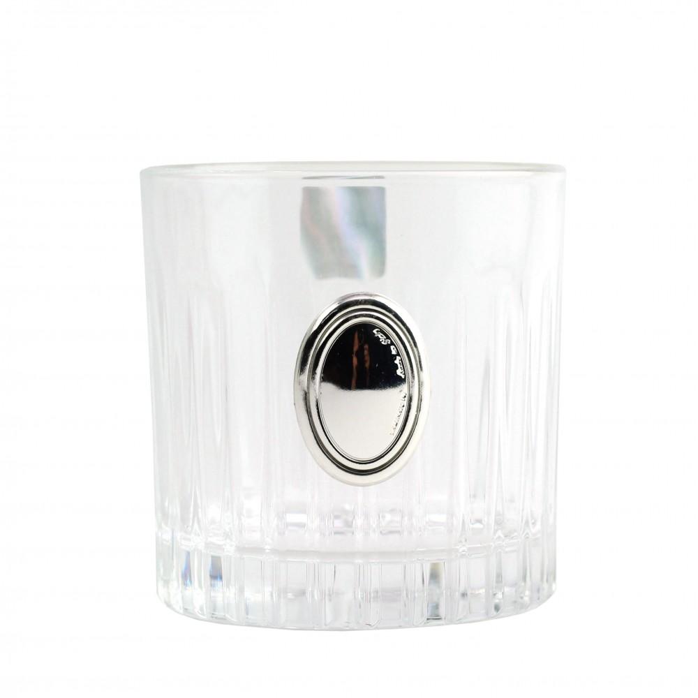 Набір для віскі Гармонія графін 4 склянки кришталь срібло ІТ-130