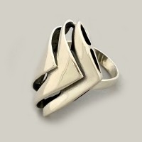 Срібний перстень Хвиля ЛС-10103