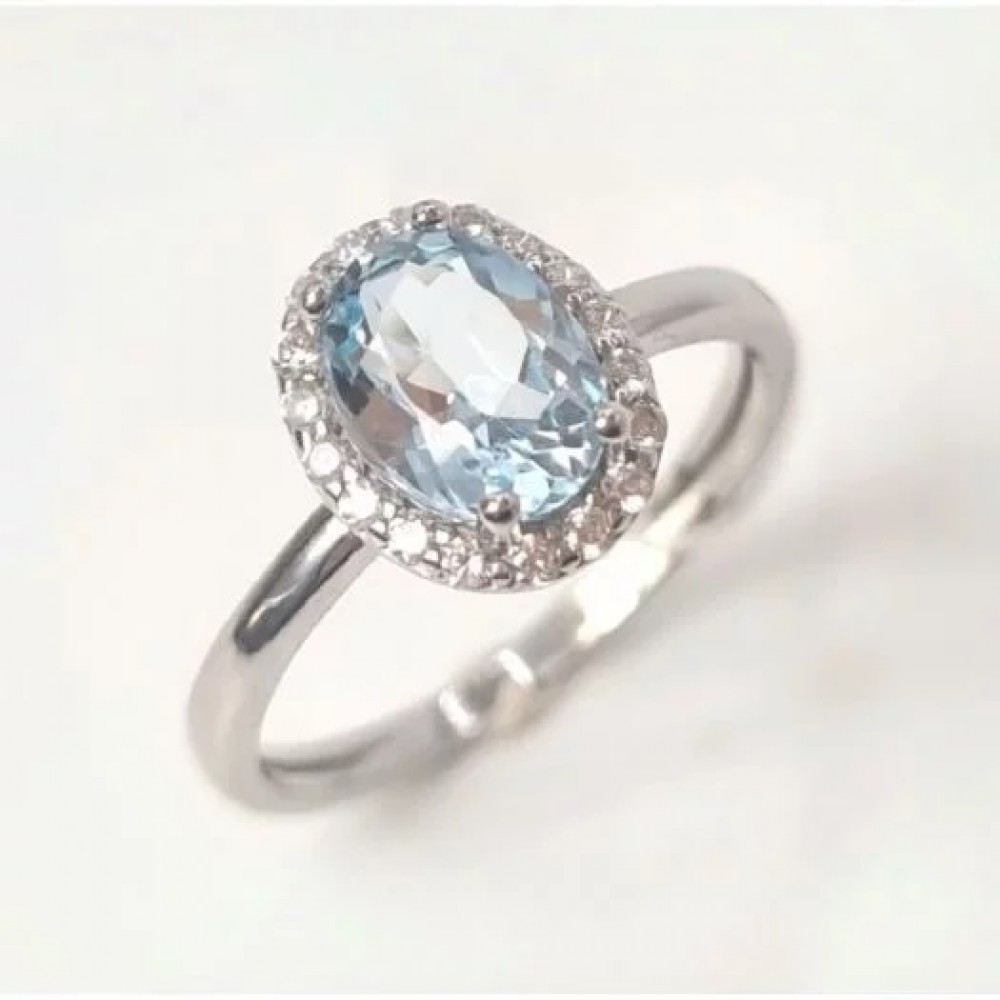 Серебряное кольцо с камнем Анжелика ЮМ-10595