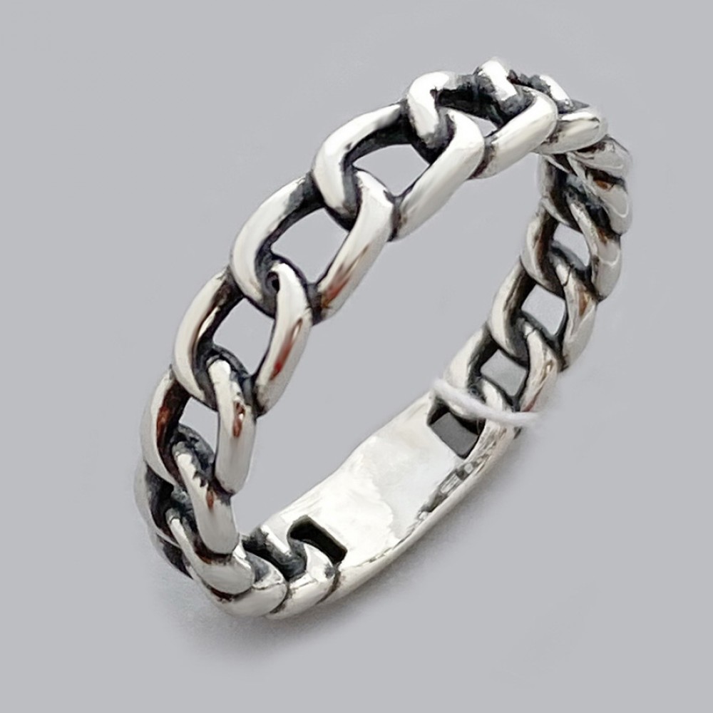 Серебряное кольцо в виде цепи ЛС-1877/1