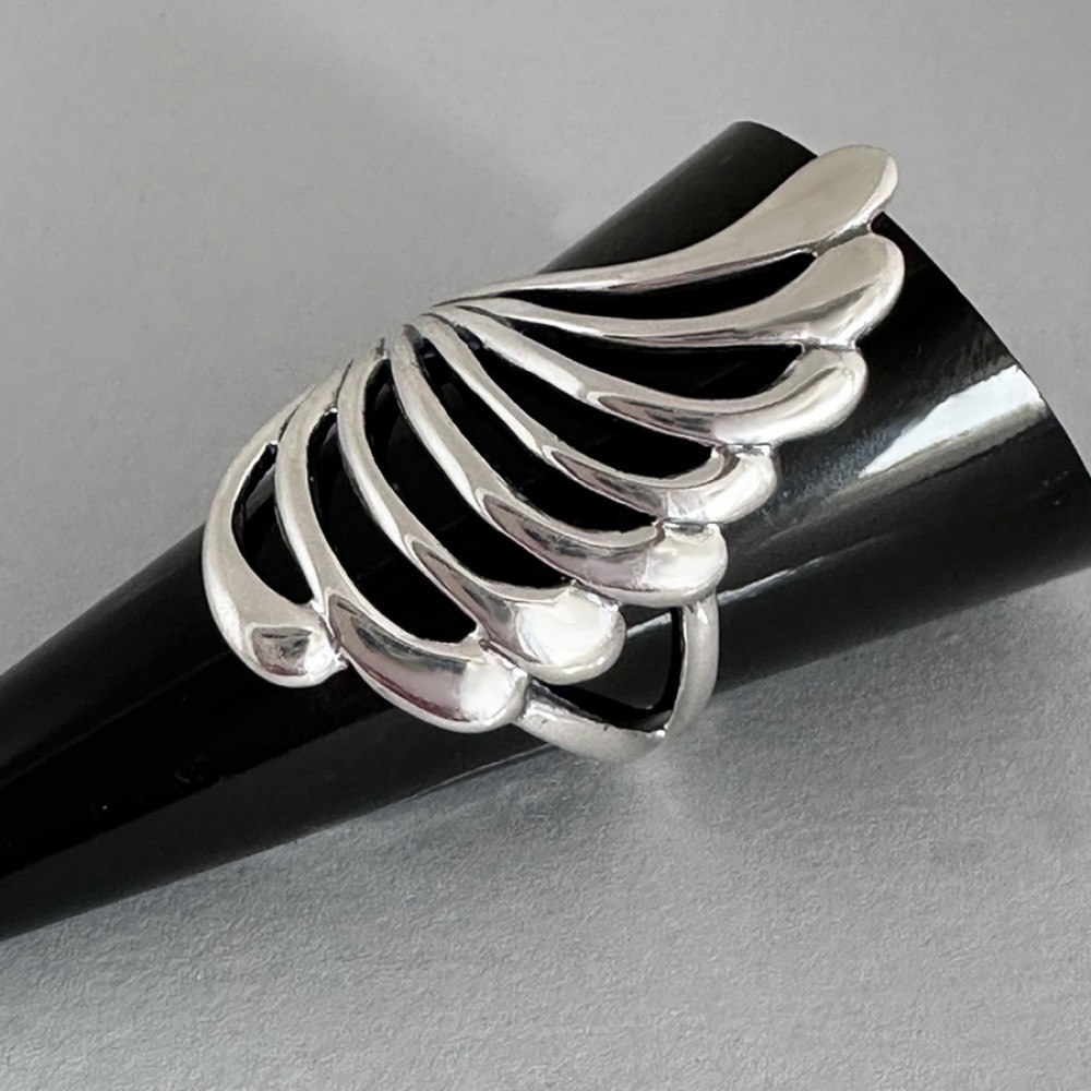 Серебряное кольцо без камней Канкан  бр-0008721