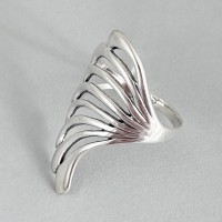 Серебряное кольцо без камней Канкан  бр-0008721