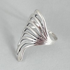 Срібна каблучка без каменів Канкан бр-0008721